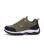 Outdoor Hiking Shoes with PU Leather-Style Upper and Lugged Sole