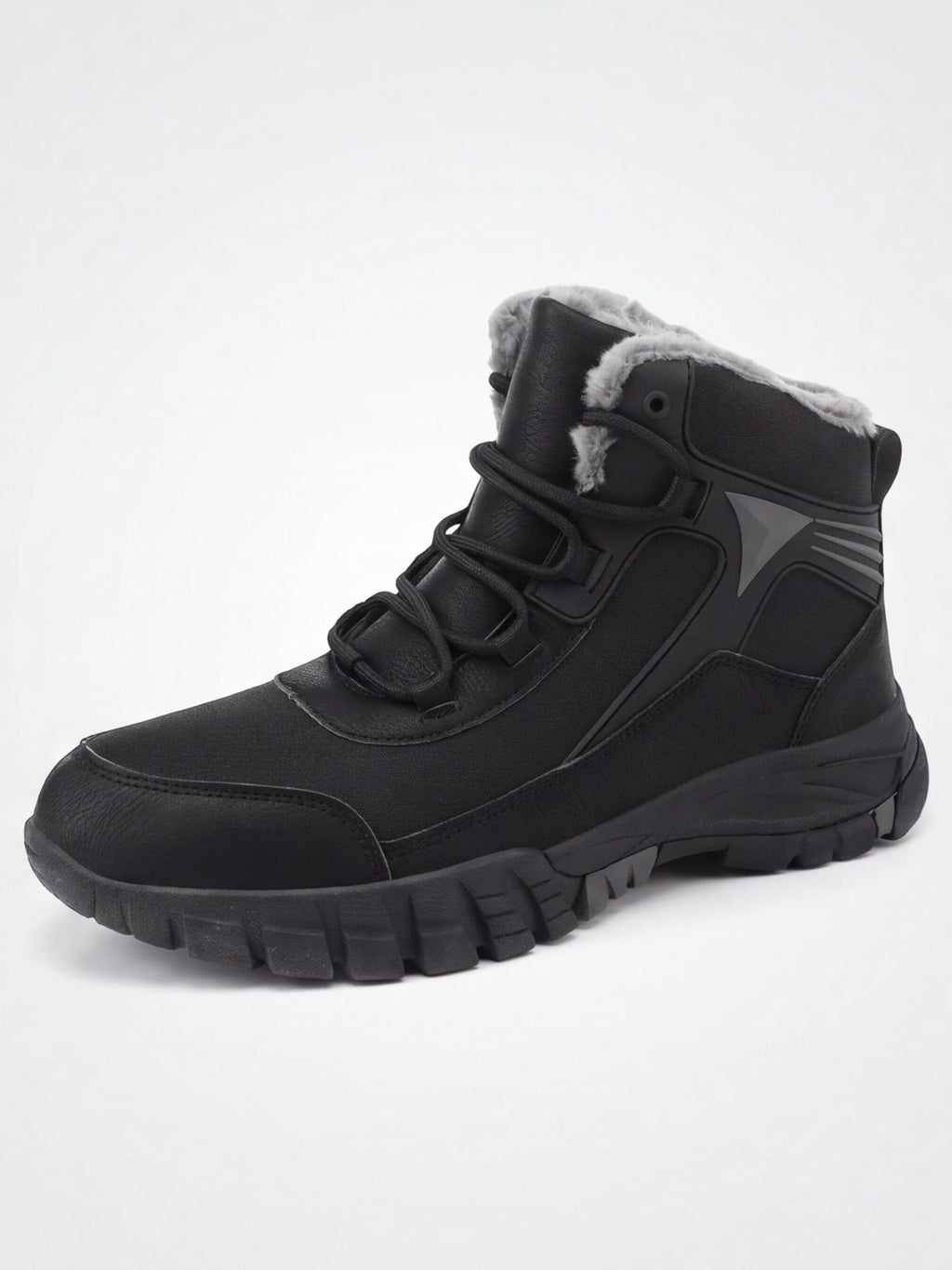 Warm-Lined Mid-Cut Winter Trekking Boots