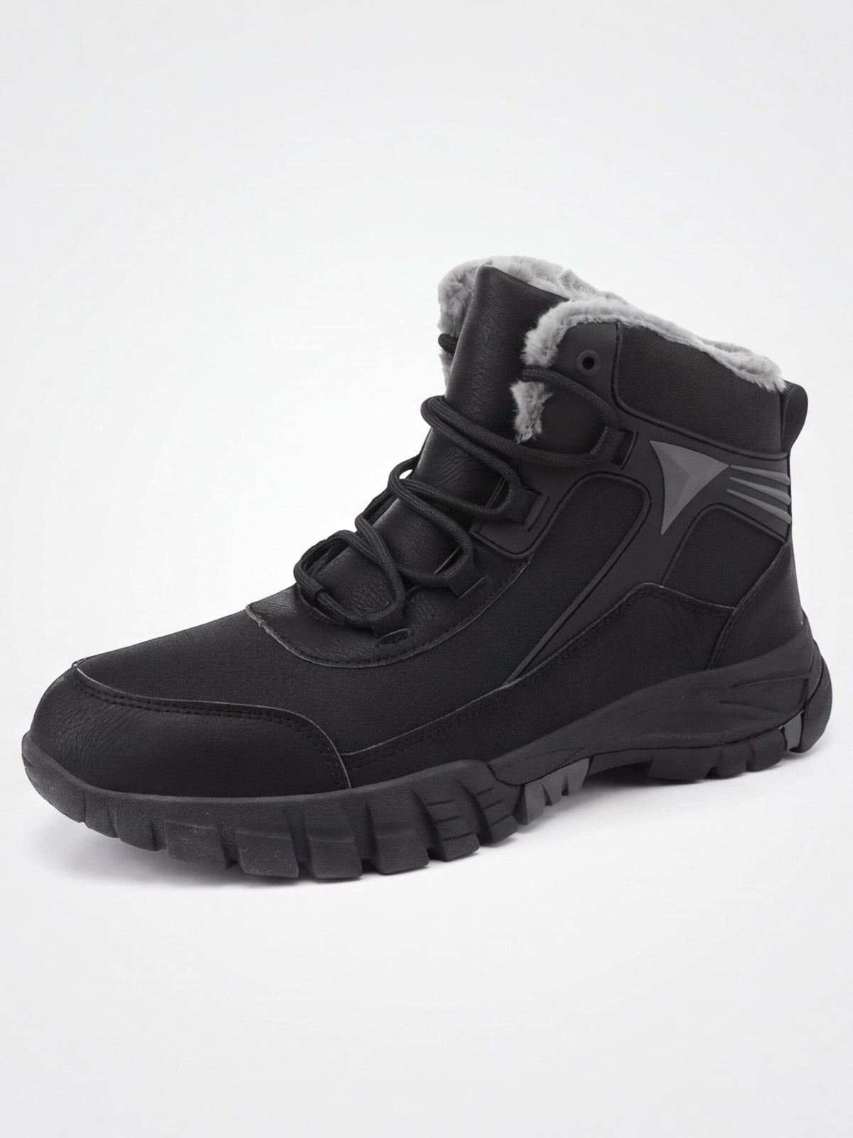 Warm-Lined Mid-Cut Winter Trekking Boots