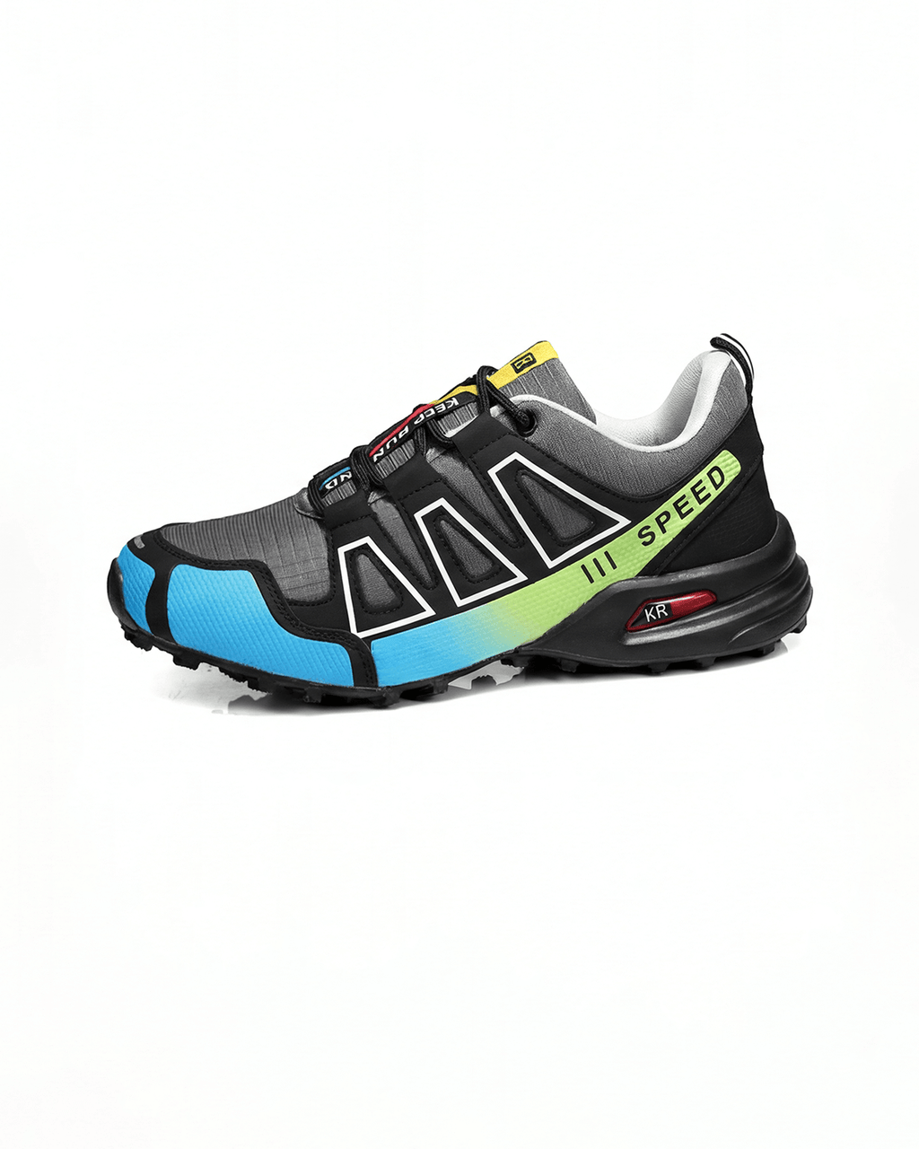 Outdoor Trail Shoes with Lugged Grip Sole
