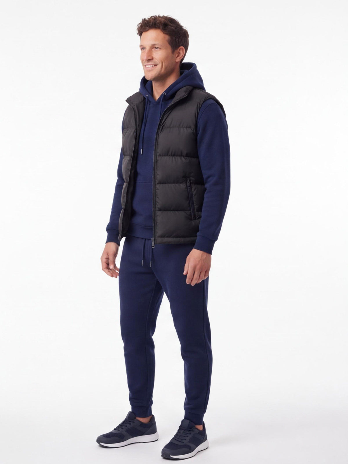3-Piece Hoodie, Joggers & Puffer Vest Set
