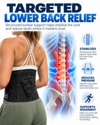 Adjustable 6-Stay Lumbar Support Belt