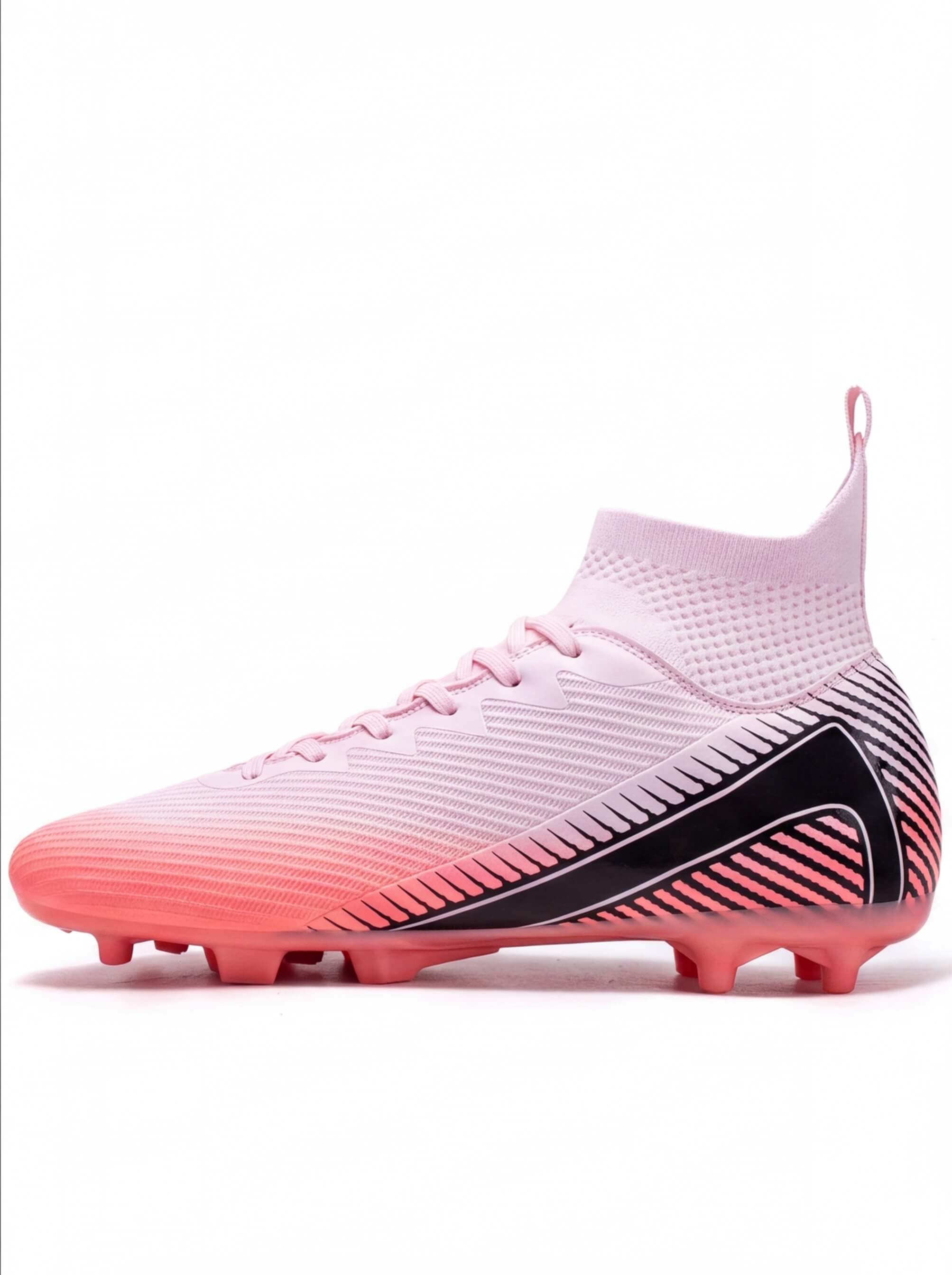 Soccer Cleats with Sock-Fit Collar and Molded Studs
