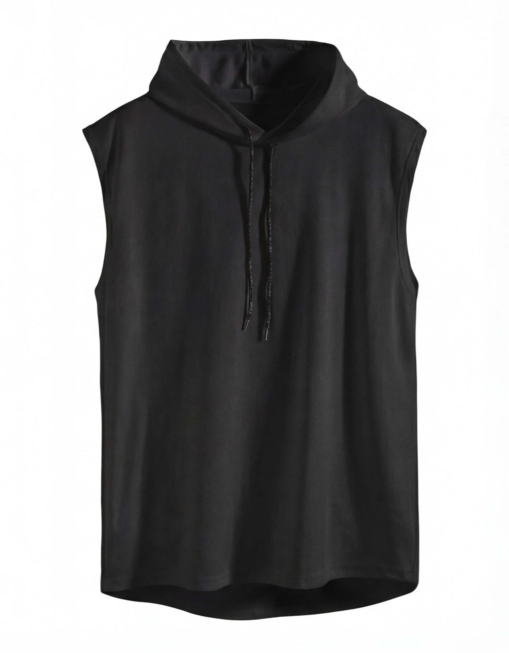 Men's Sleeveless Hoodie Training Top with Drawcord Hood