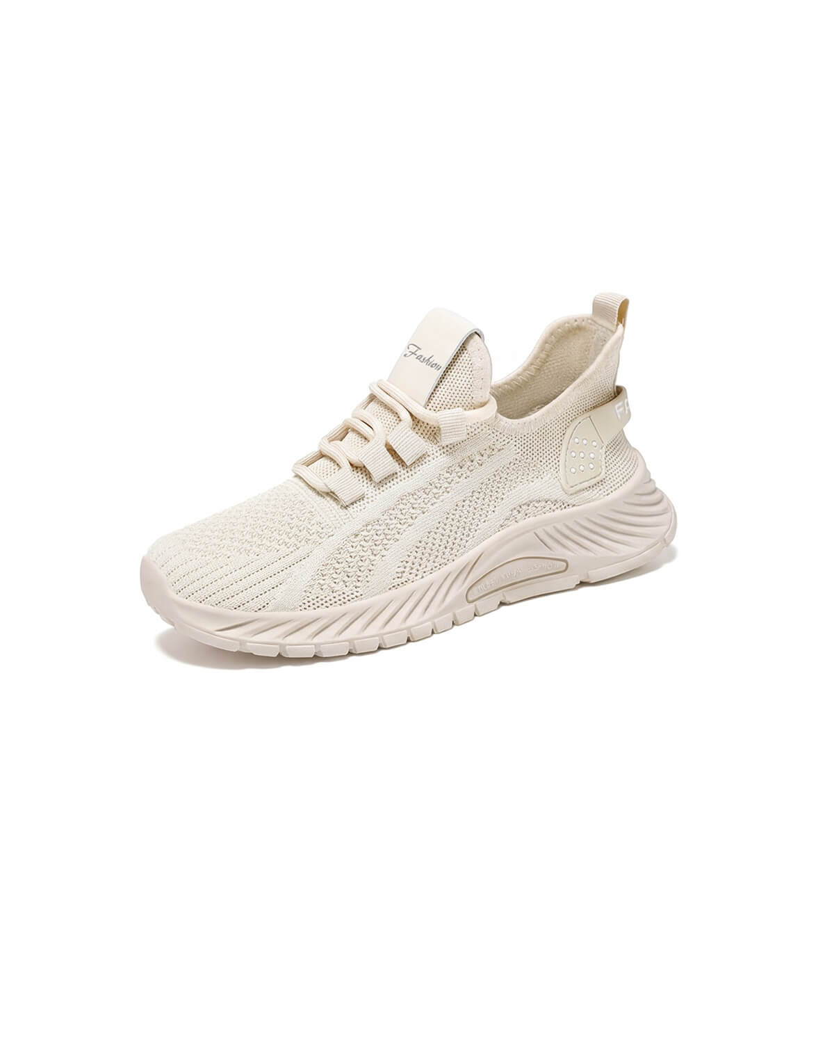 Lightweight Knit Walking Sneakers with Heel Pull-Tab