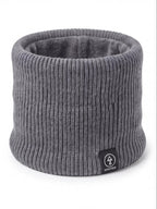 Fleece-Lined Rib-Knit Winter Neck Warmer