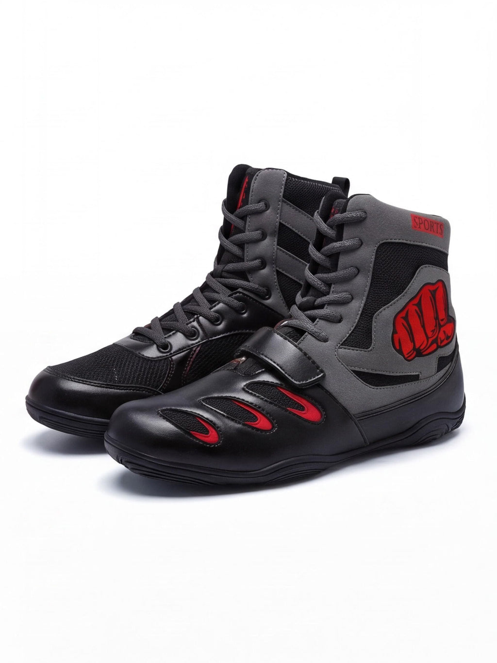 High-Top Combat Training Shoes for Boxing & Wrestling