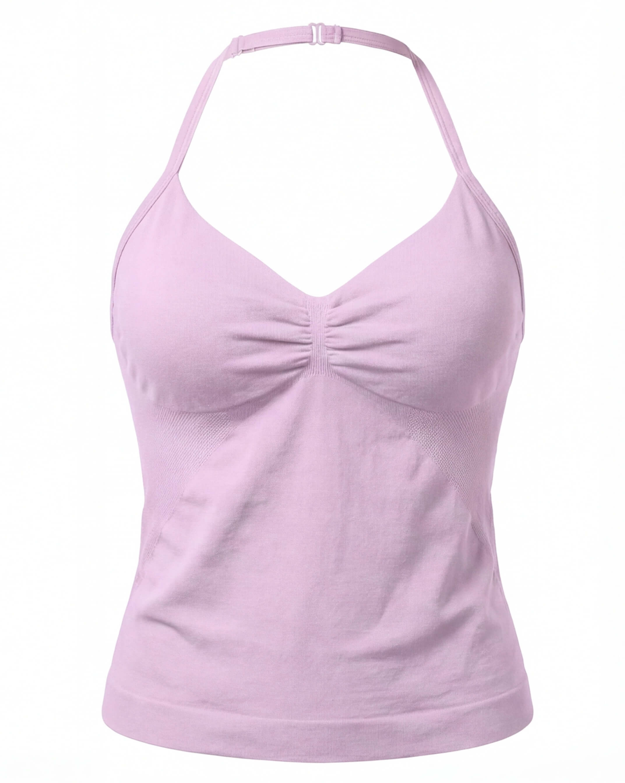 Women’s Backless Halter Gym Top with Adjustable Tie