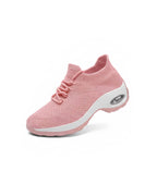 Air Cushion Knit Walking Shoes with Sock Collar