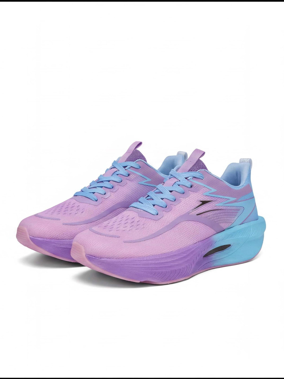 Rocker-Sole Running Shoes with Structured Side Support