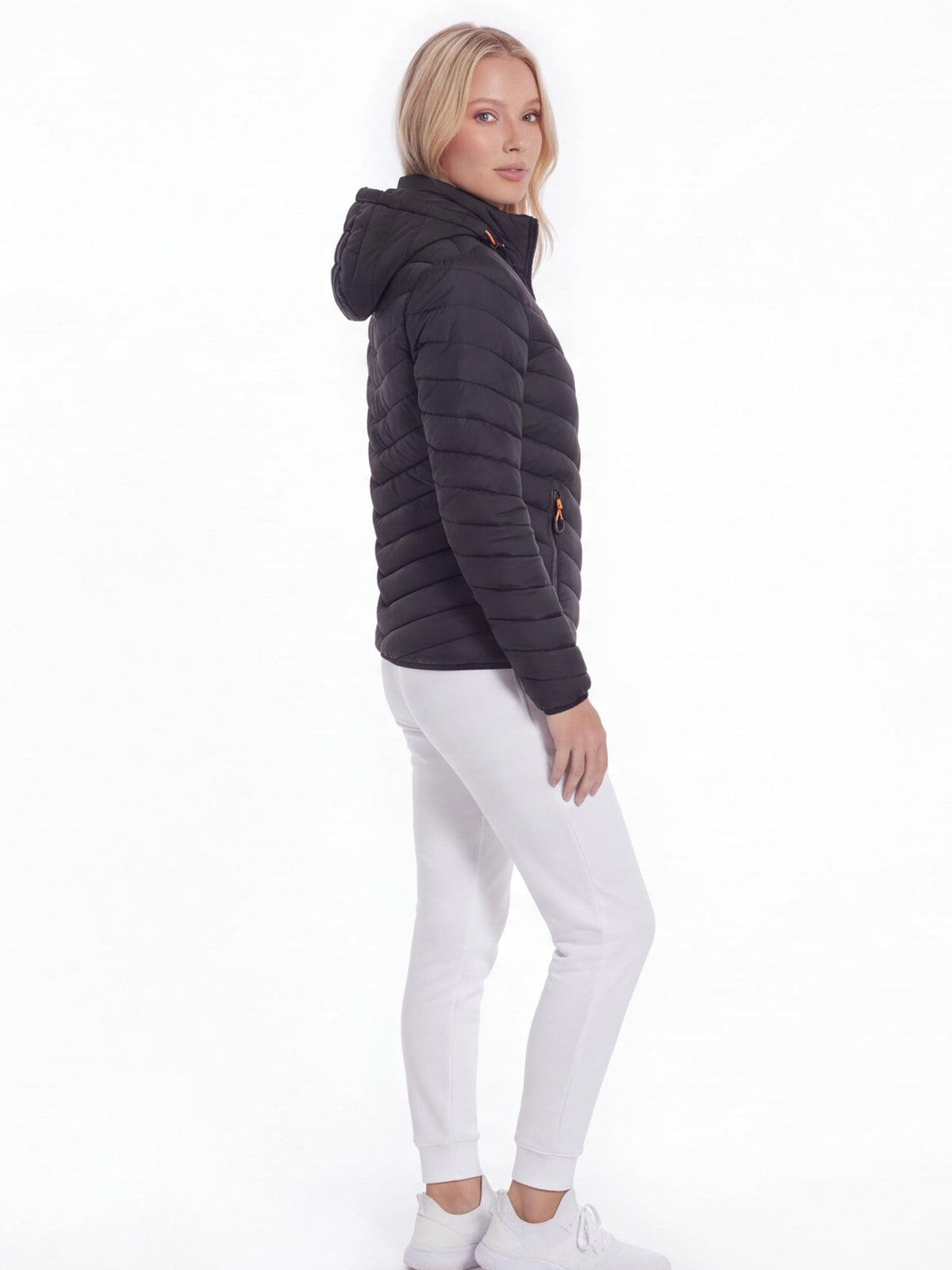 Hooded Quilted Insulated Jacket