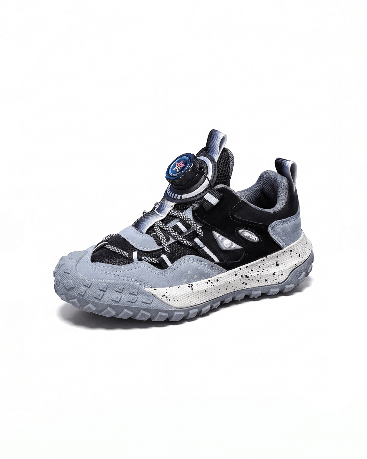 Kids Trail Sneakers with Dial Lace and Lug Sole