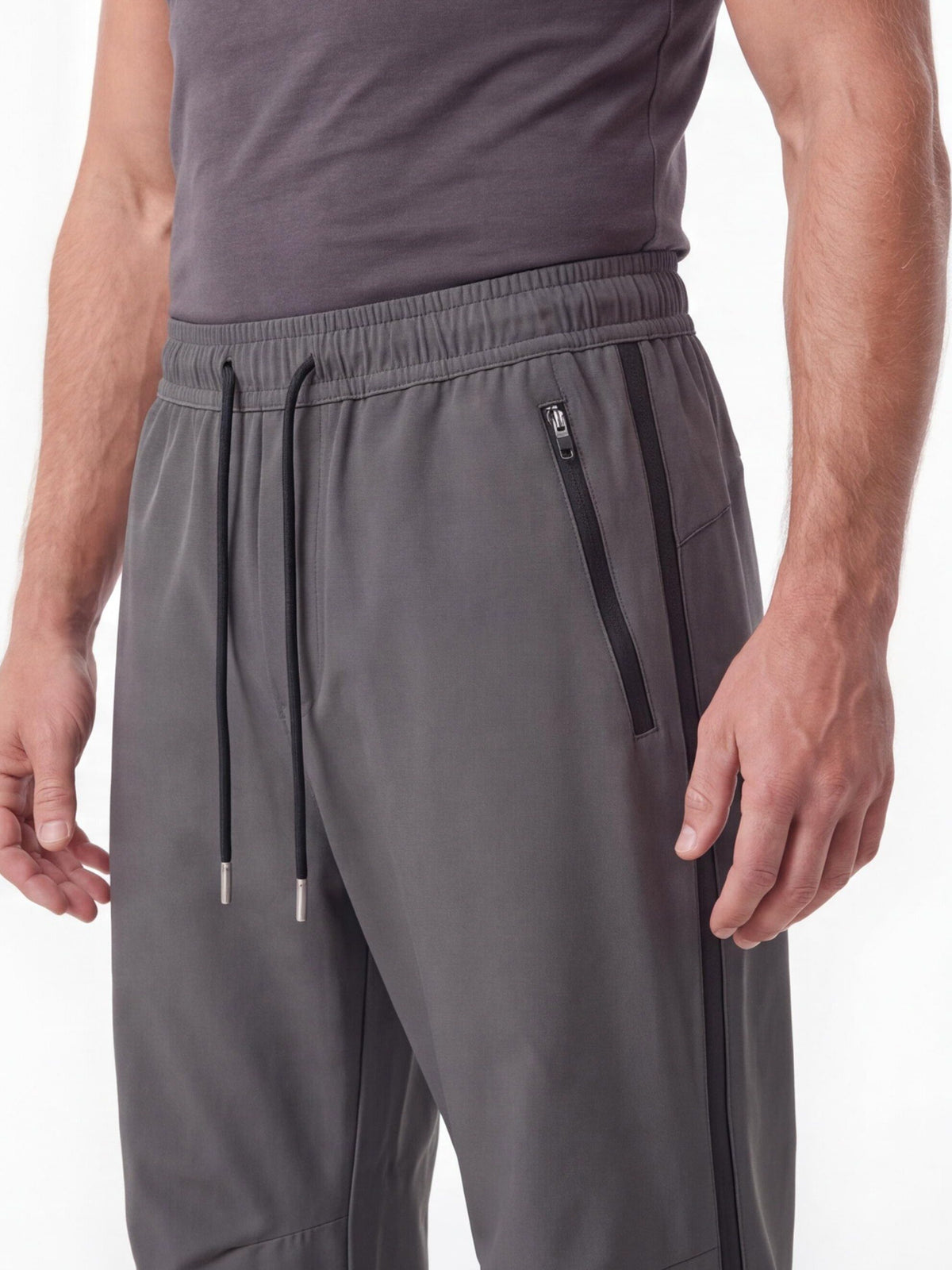Side-Opening Hiking Rain Pants with Adjustable Hems