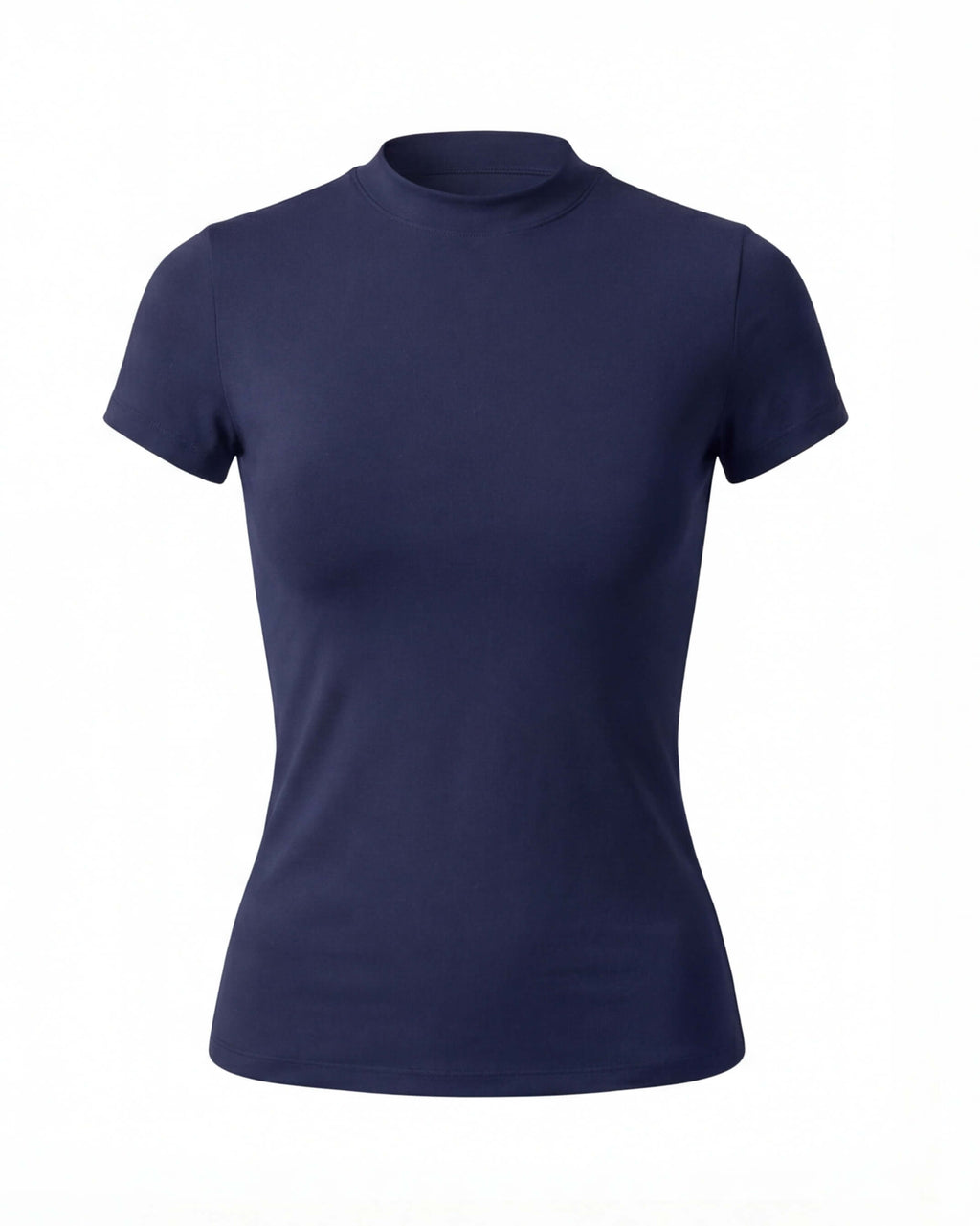 Women’s Fitted Training T-Shirt with High Neck