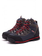 Protective Hiking Boots with Wraparound Rand and Hook Lacing