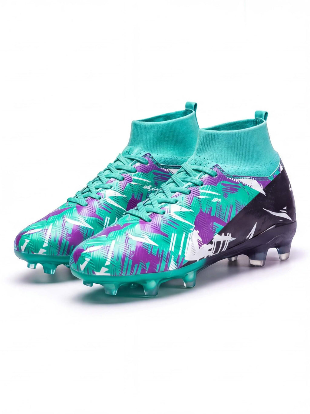 Soccer Cleats for Training with High-Knit Collar