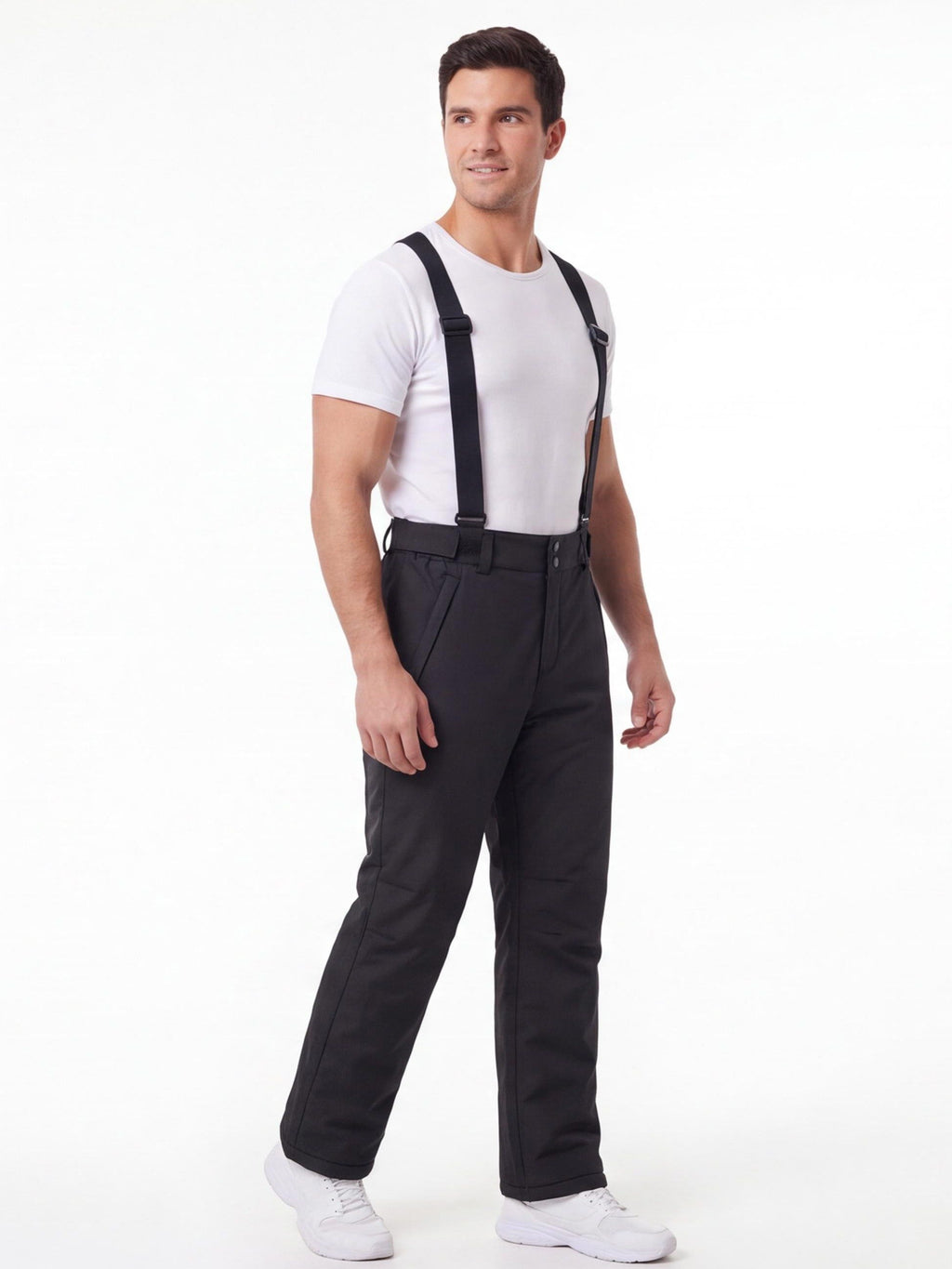 High-Waist Suspender Ski & Snow Pants
