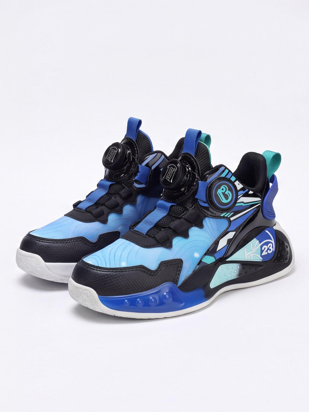 Kids' Dial-Closure Basketball Court Shoes