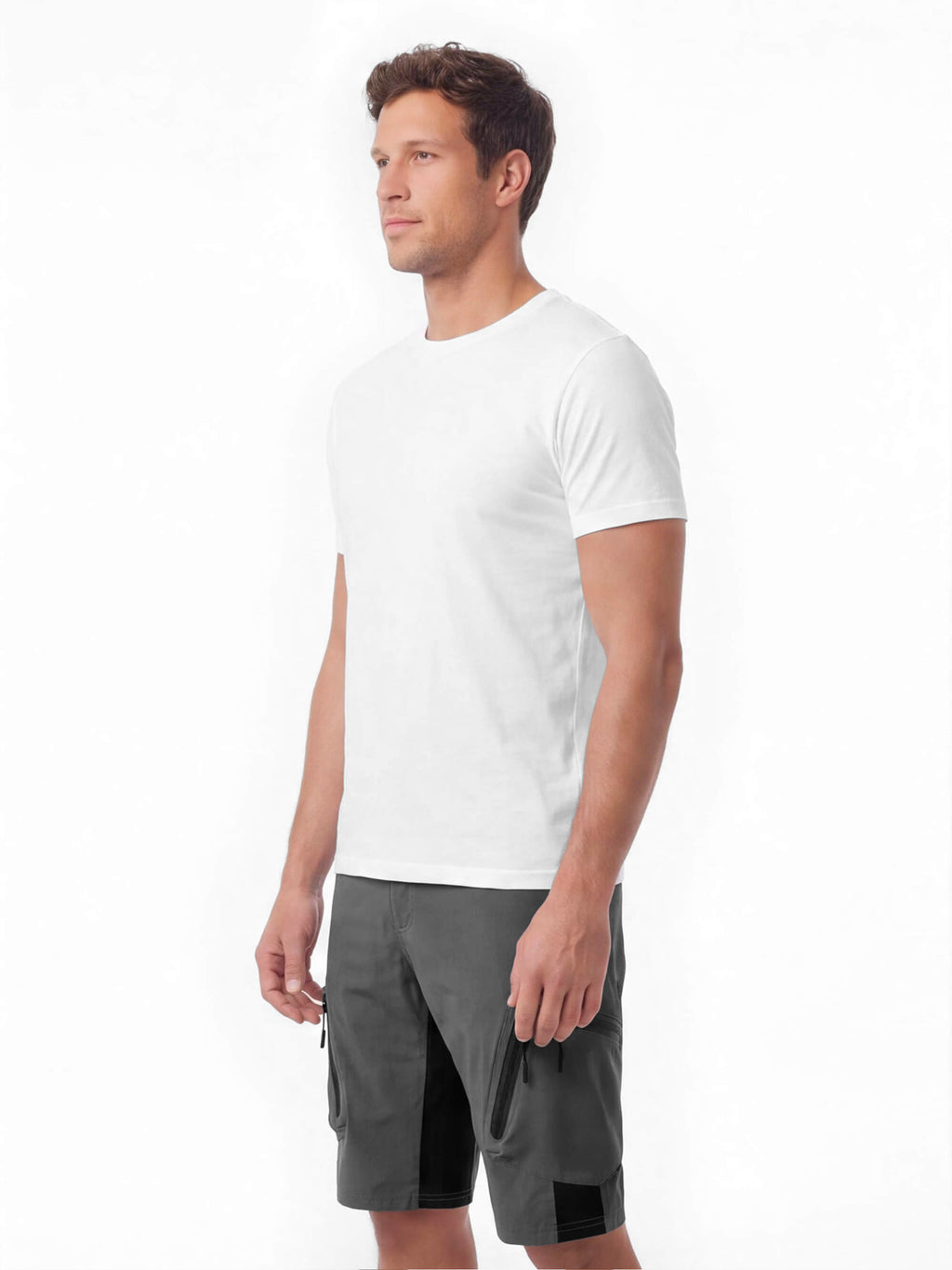 Mountain Bike Cargo Shorts with Zippered Pockets 3-Pack