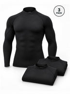 Men's Long Sleeve Compression Shirts 3-Pack