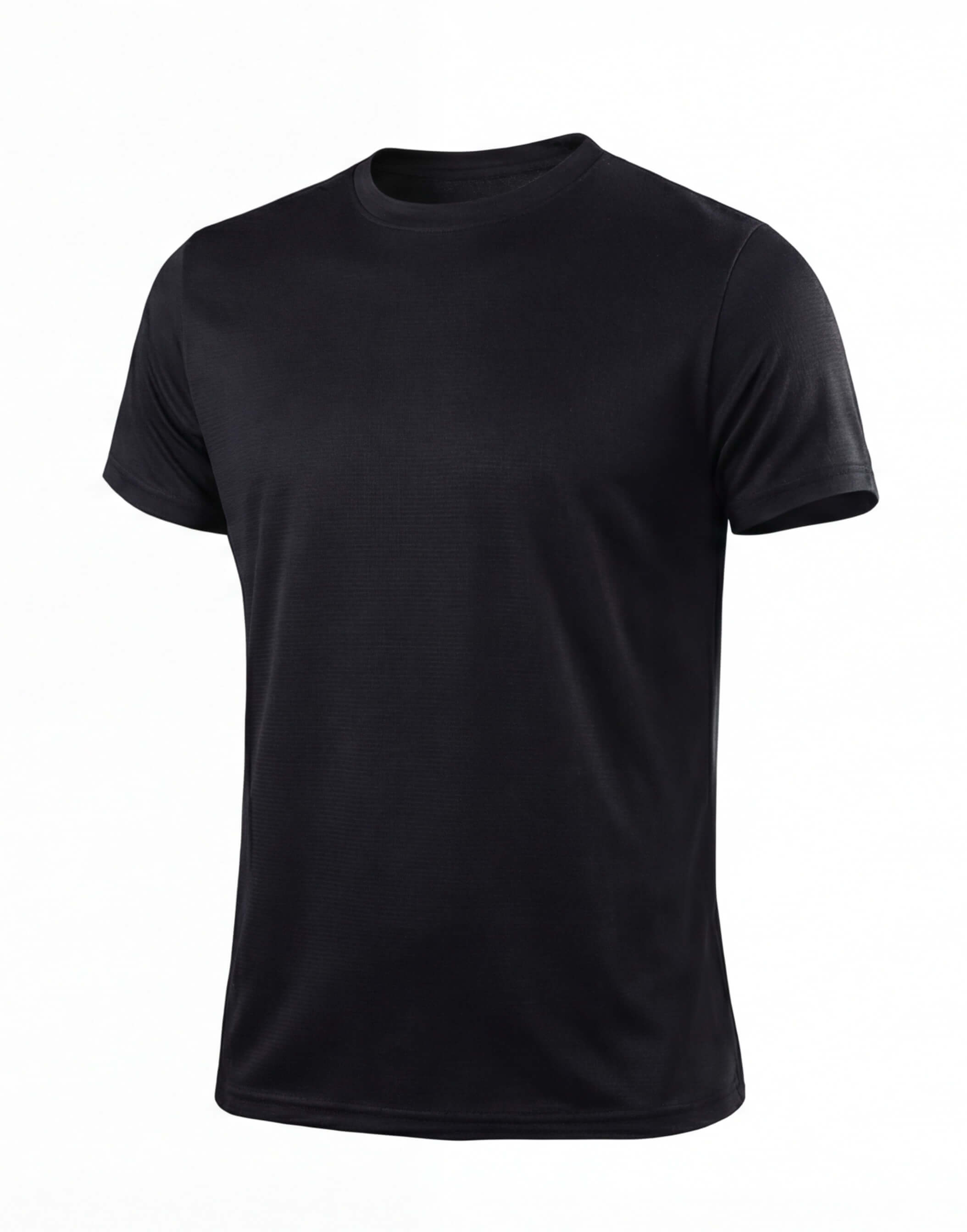 Men's Quick-Dry Gym T-Shirt with Crew Neck