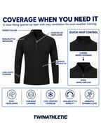 Men's Quarter-Zip Cold-Weather Training Base Layer