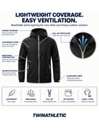 Lightweight Breathable Hooded Running Jacket