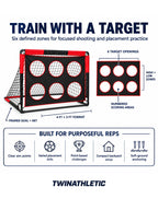 6-Hole Soccer Target Training Goal