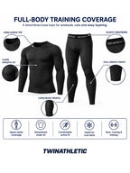 Men's Compression Base Layer Top & Tights Set