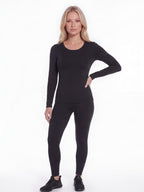 Women's Lightweight Thermal Base Layer Set with Four-Way Stretch