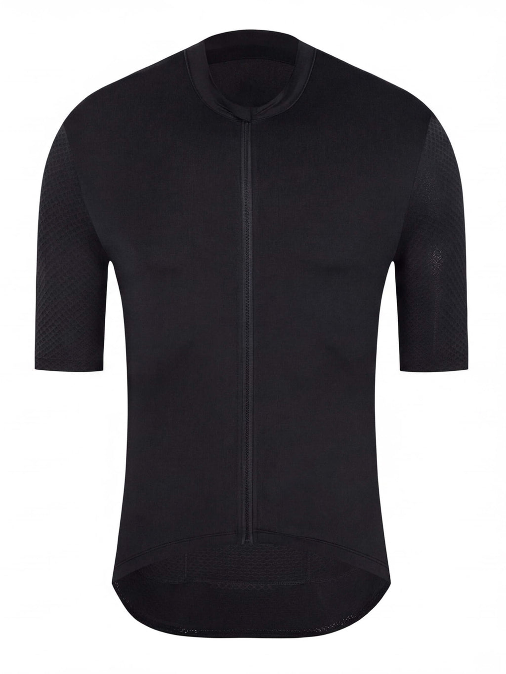 Short-Sleeve Cycling Jersey with Full-Length Front Zipper
