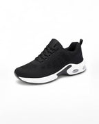 Air Cushion Knit Walking Sneakers with Lace-Up