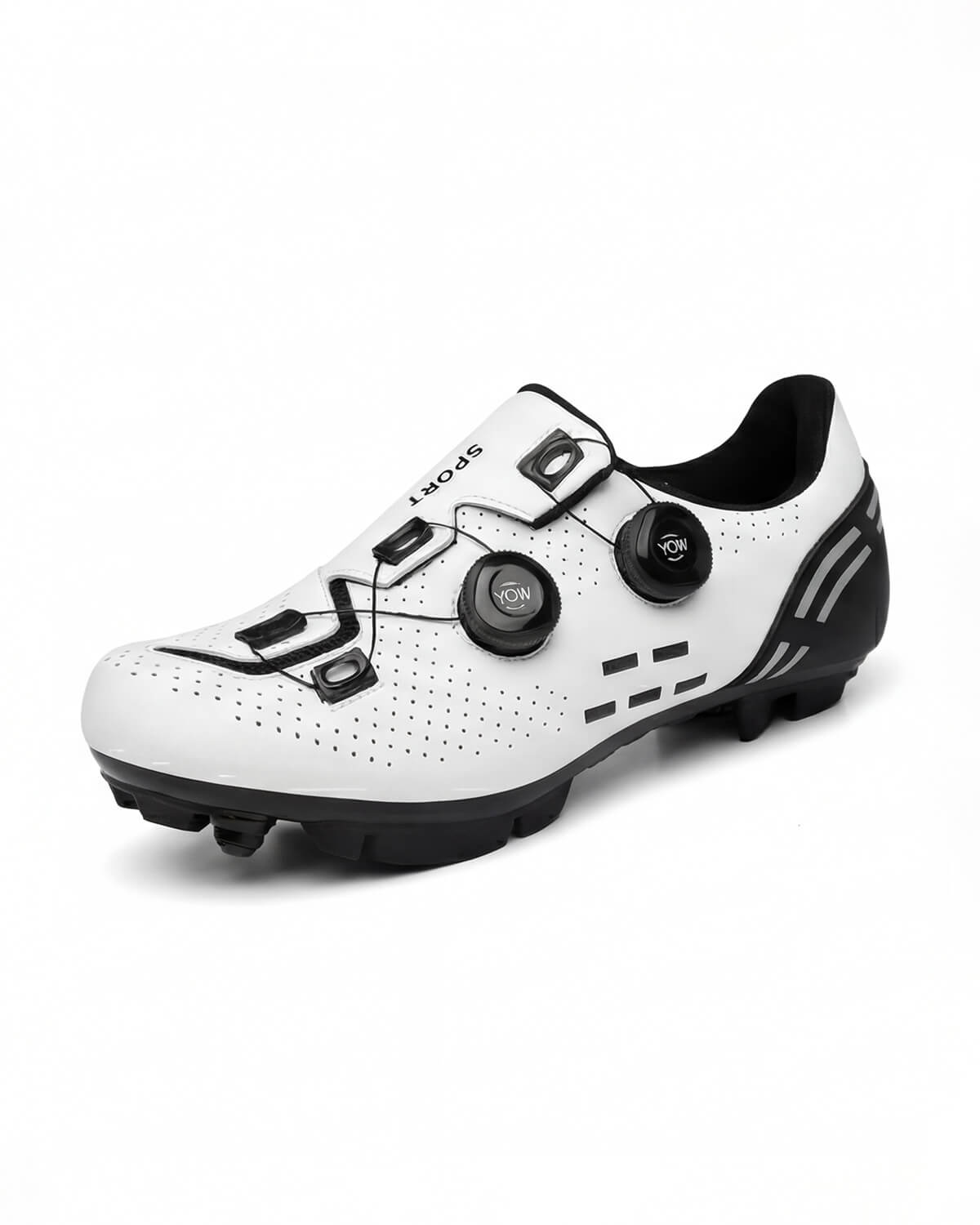 Cycling Shoes with Dual Dial Fit and Cleat Sole