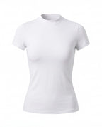 Women’s Fitted Training T-Shirt with High Neck