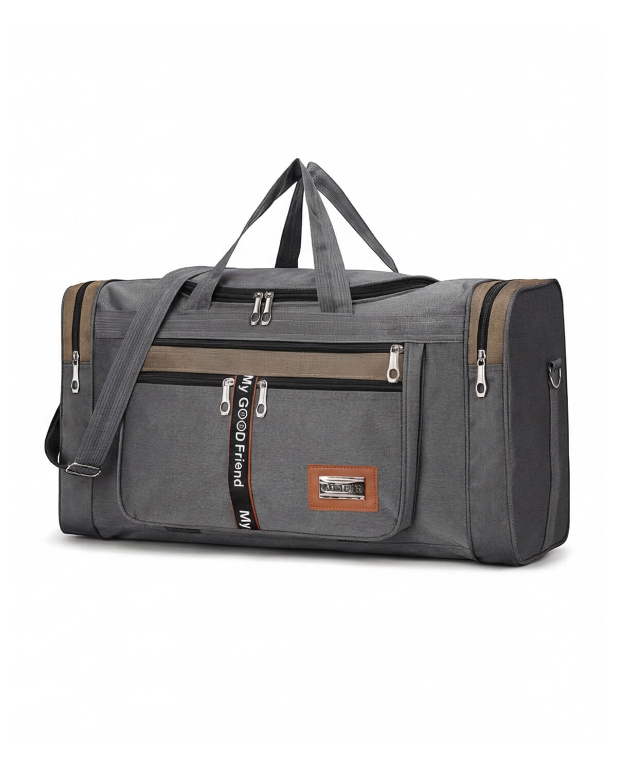 Sports Duffel Bag with Shoulder Strap and Multi Pockets