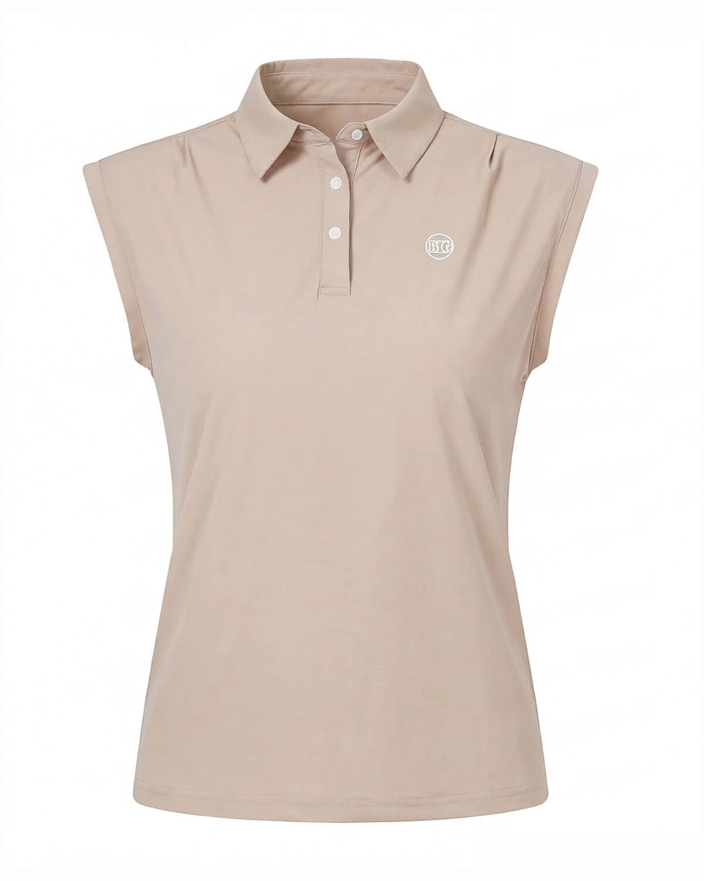 Women’s Sleeveless Golf Polo Top with Button Placket