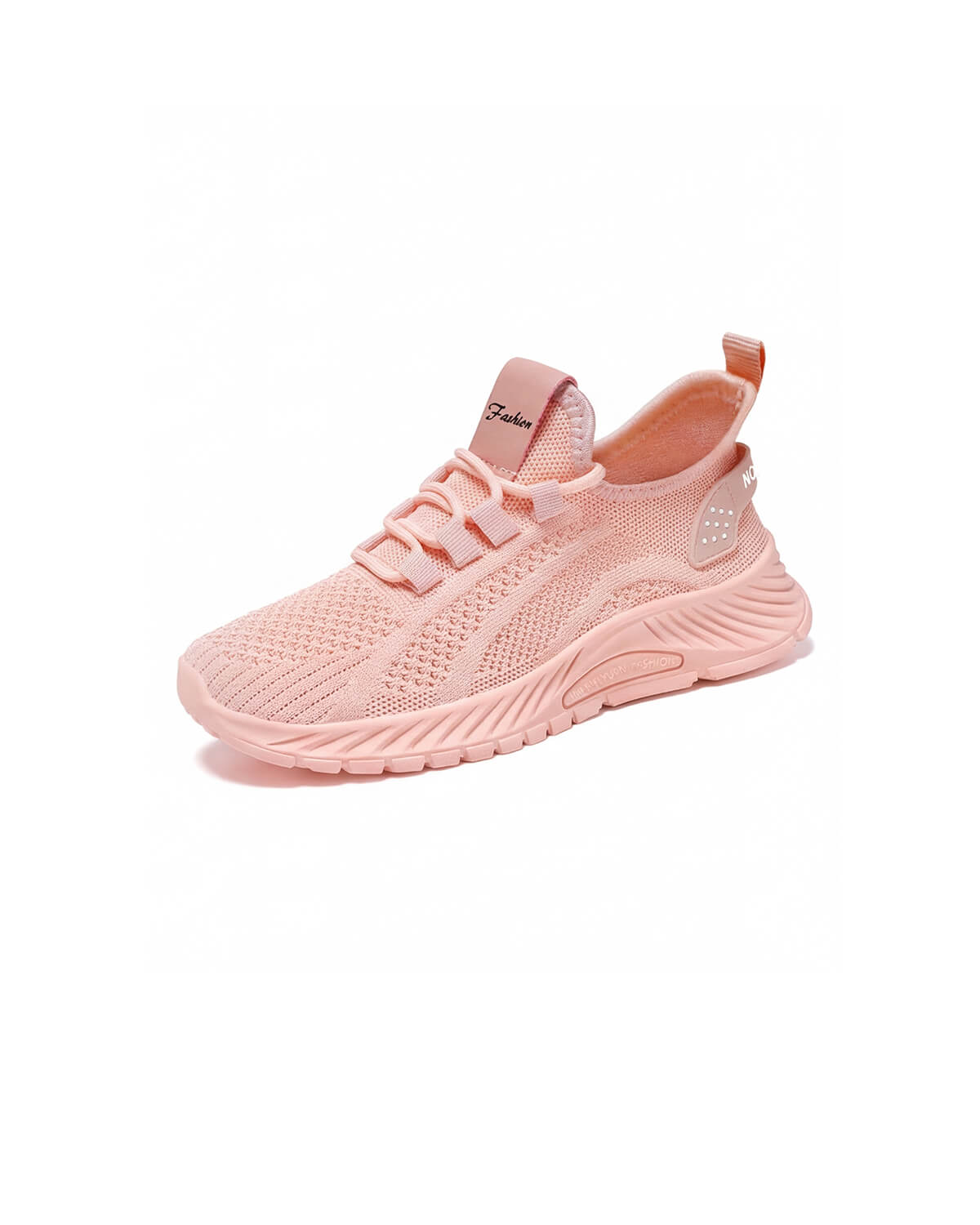 Lightweight Knit Walking Sneakers with Heel Pull-Tab