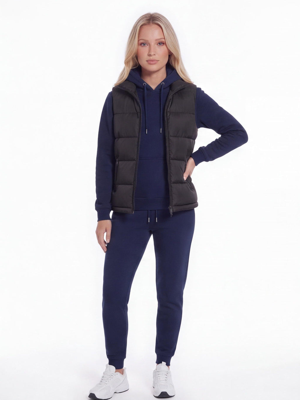 3-Piece Hoodie, Joggers & Puffer Vest Set