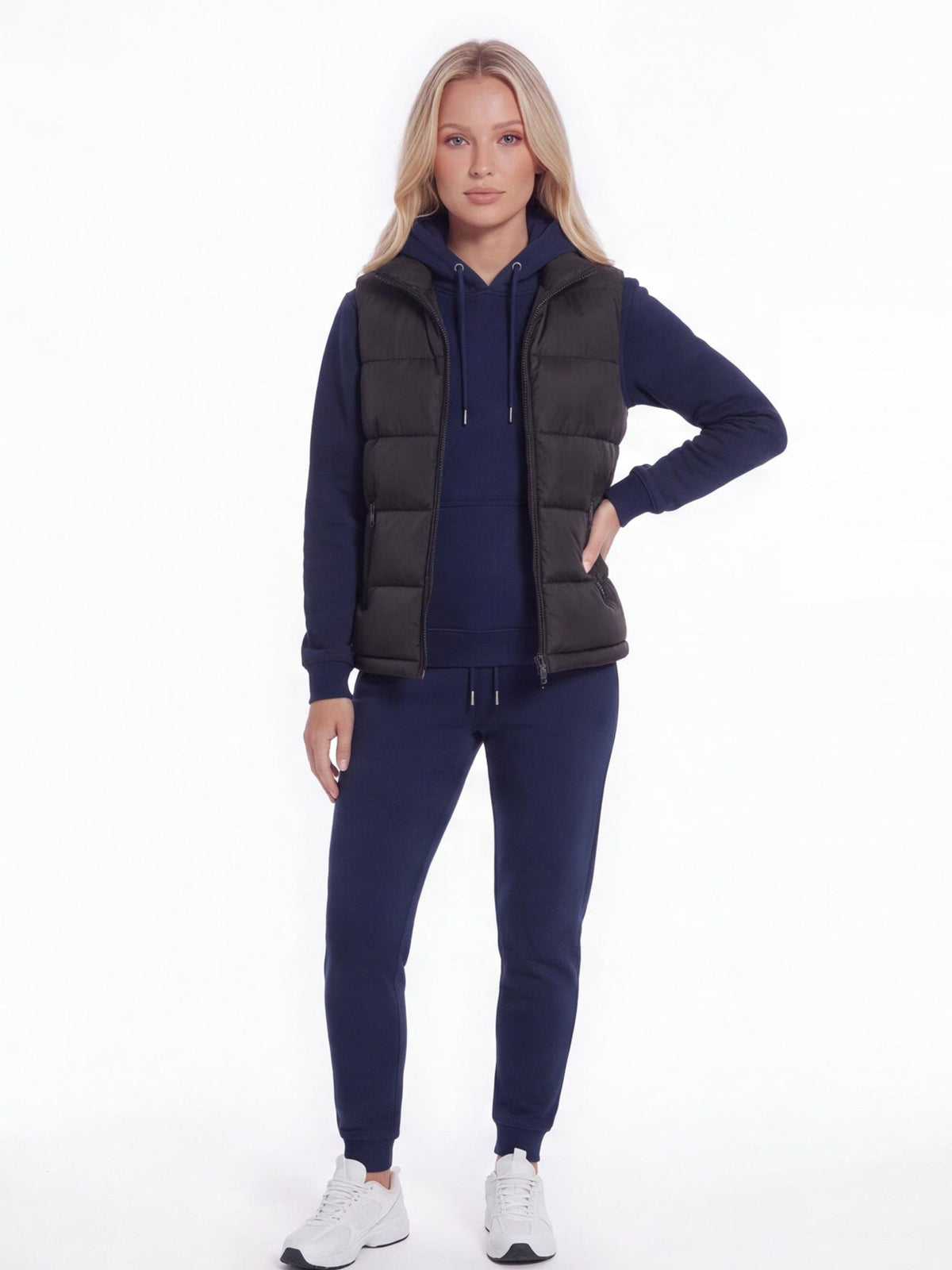 3-Piece Hoodie, Joggers & Puffer Vest Set