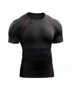 Men's Compression Training Shirt with Raglan Sleeves