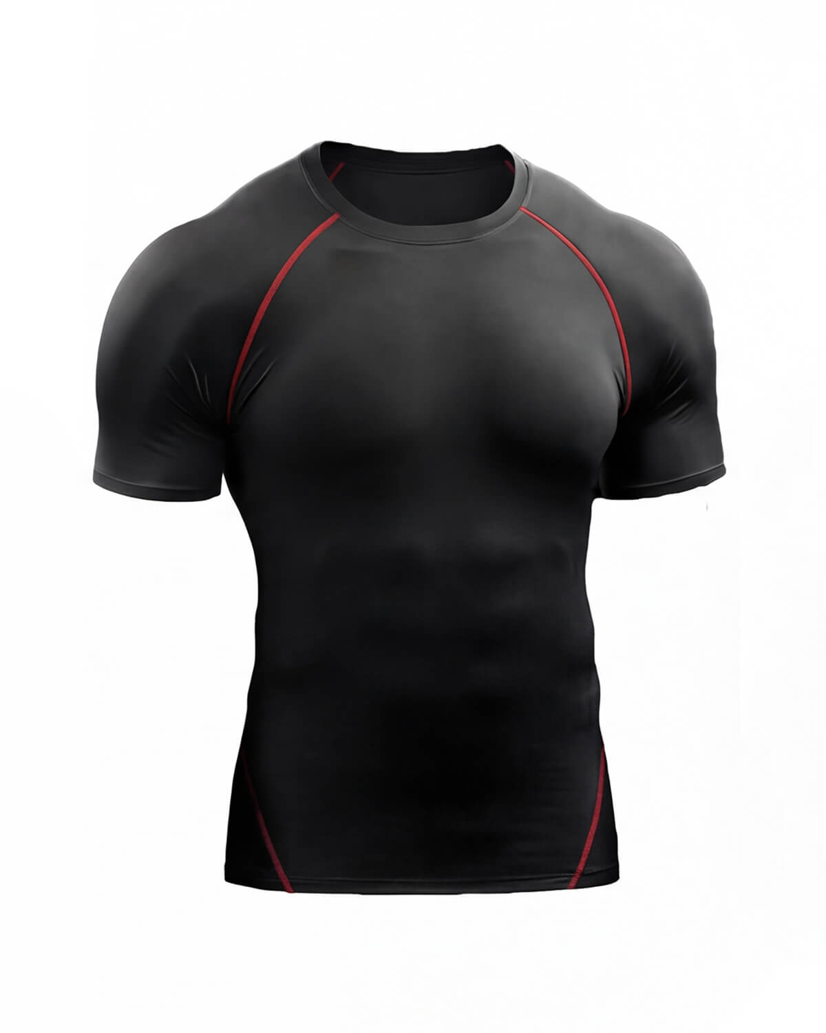 Men's Compression Training Shirt with Raglan Sleeves
