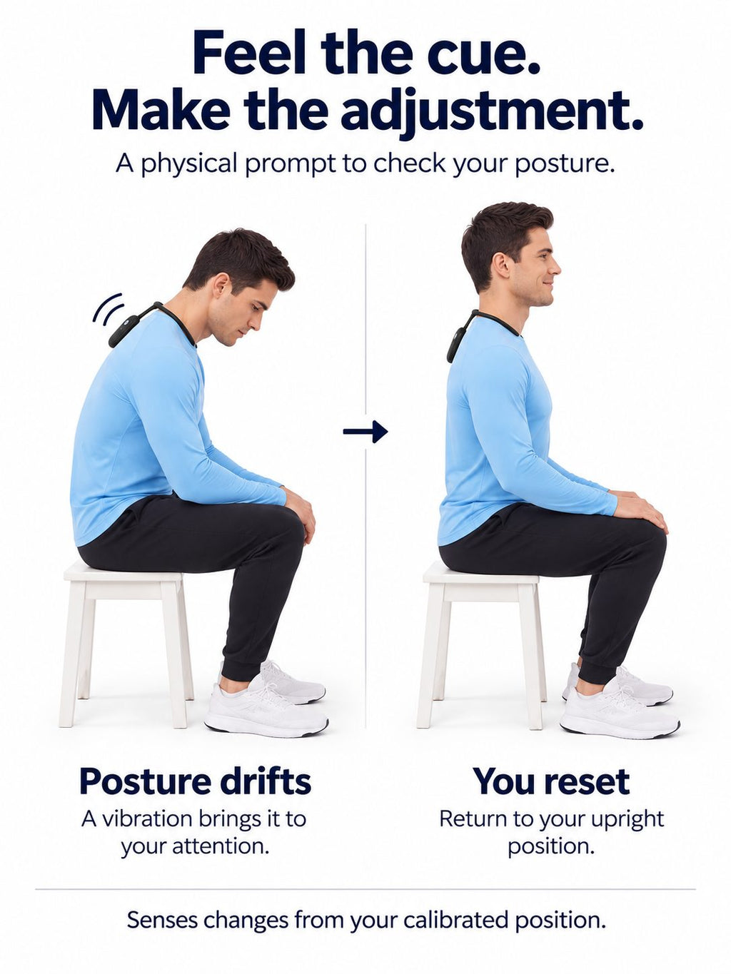 Rechargeable Vibrating Posture Reminder