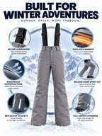 Women’s Insulated Suspender Ski & Snow Pants
