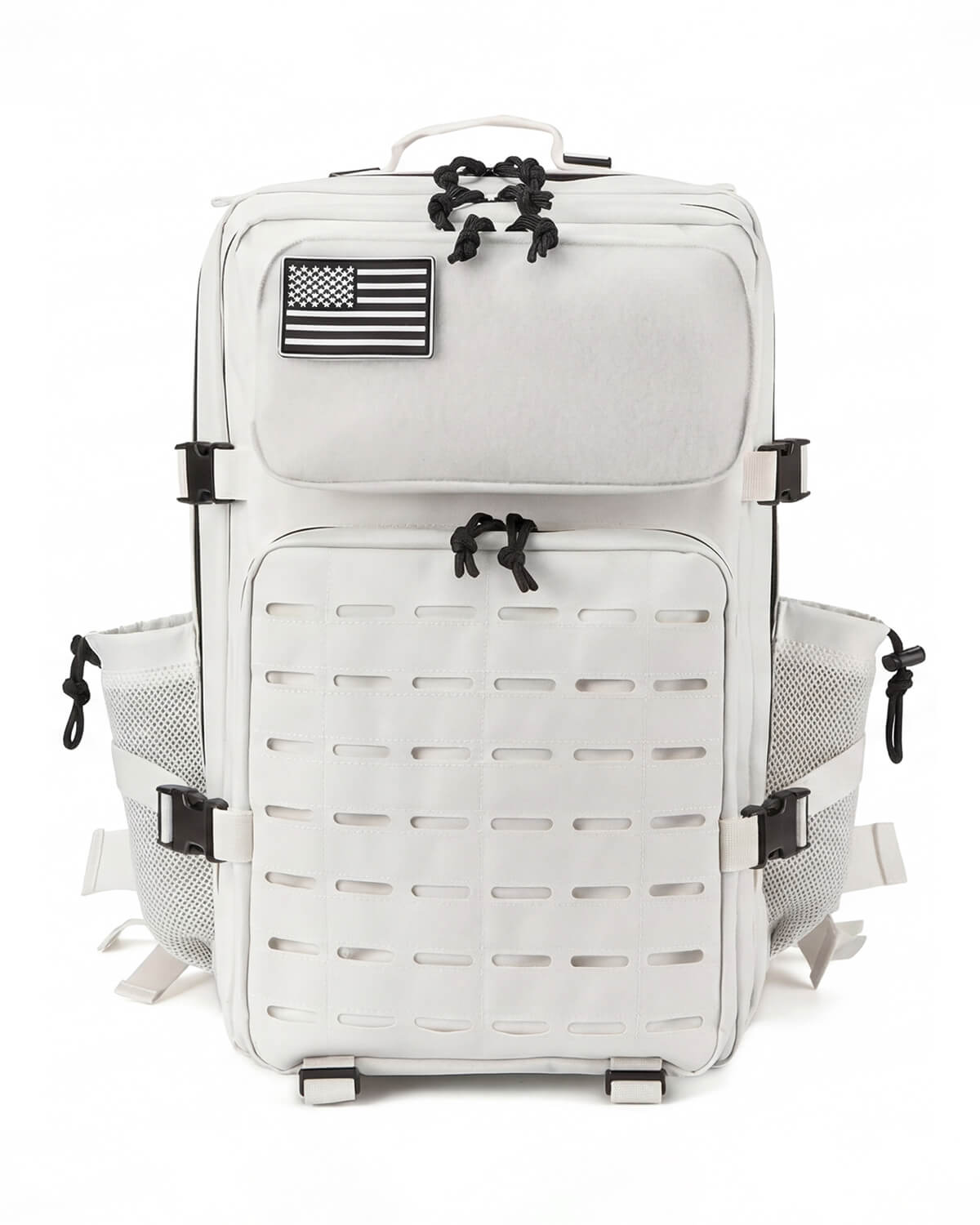 Tactical-Style Backpack with MOLLE Webbing and Patch Panel
