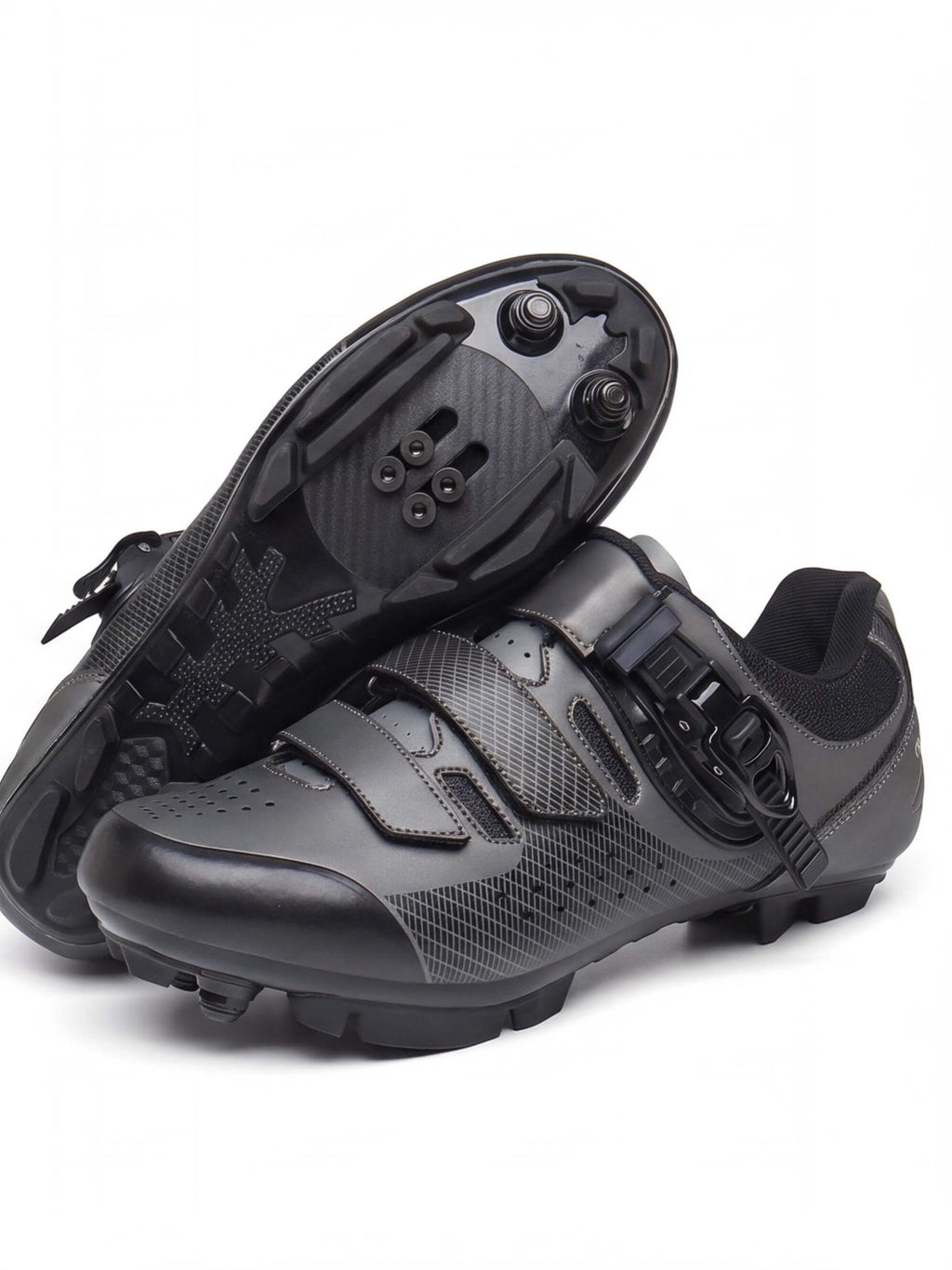 Trail Cycling Shoes with Multi-Strap Secure Fit