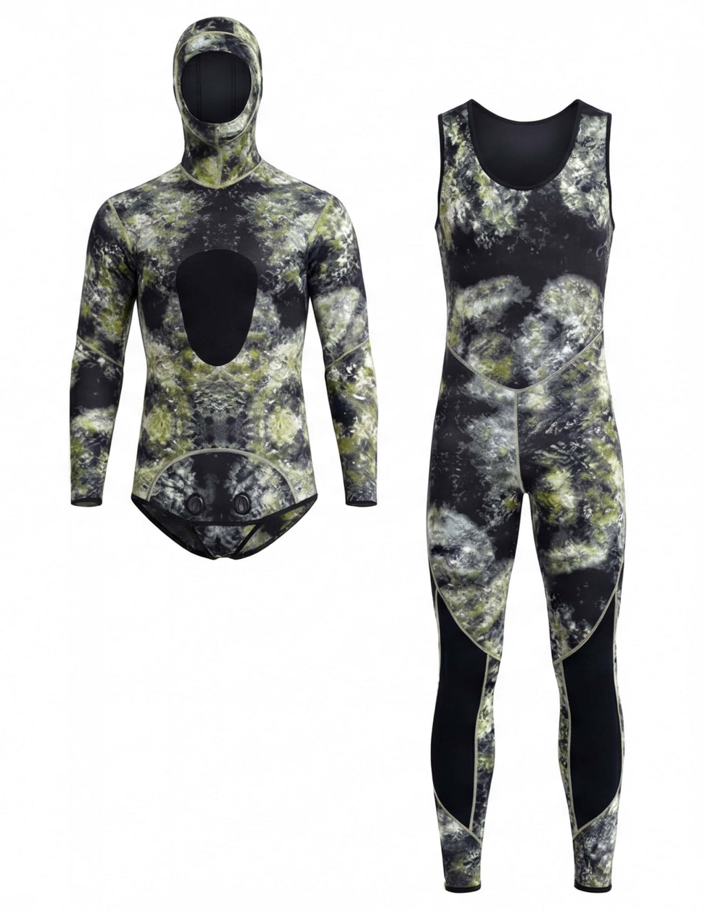 Hooded Spearfishing Wetsuit with Chest Loading Pad