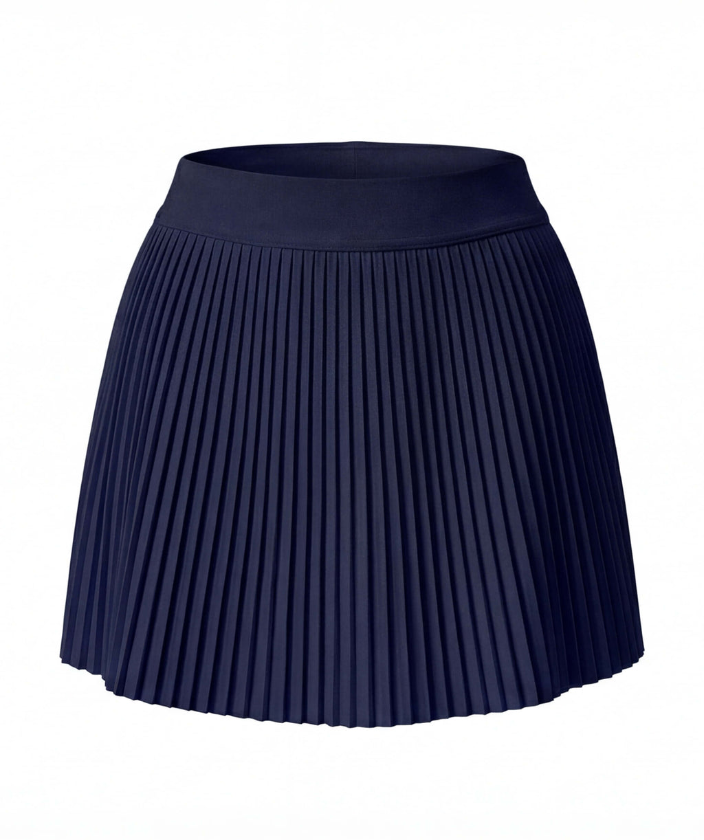 Women's Pleated Tennis Skirt with Built-In Shorts Pocket