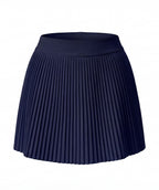 Women's Pleated Tennis Skirt with Built-In Shorts Pocket