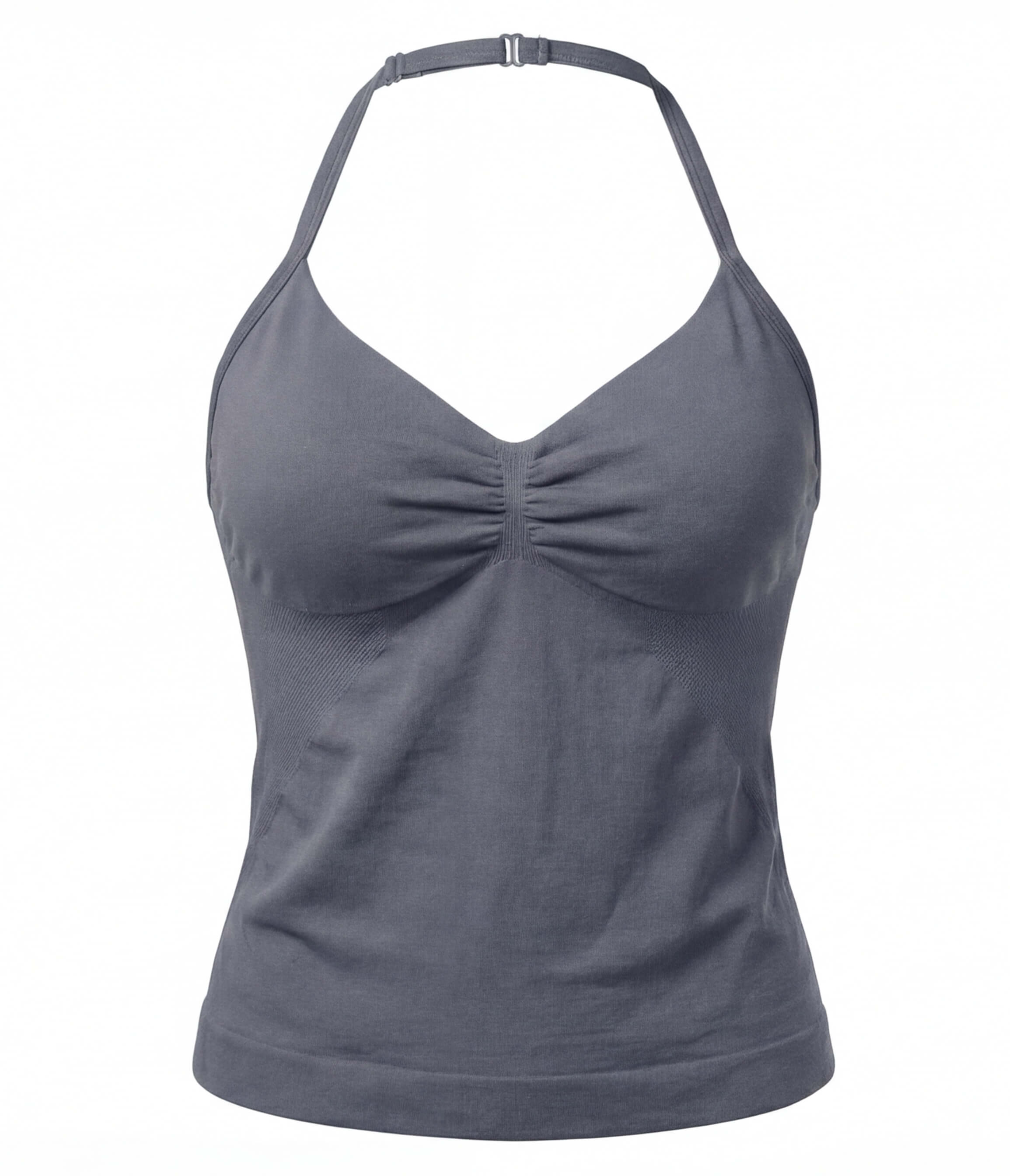 Women’s Backless Halter Gym Top with Adjustable Tie