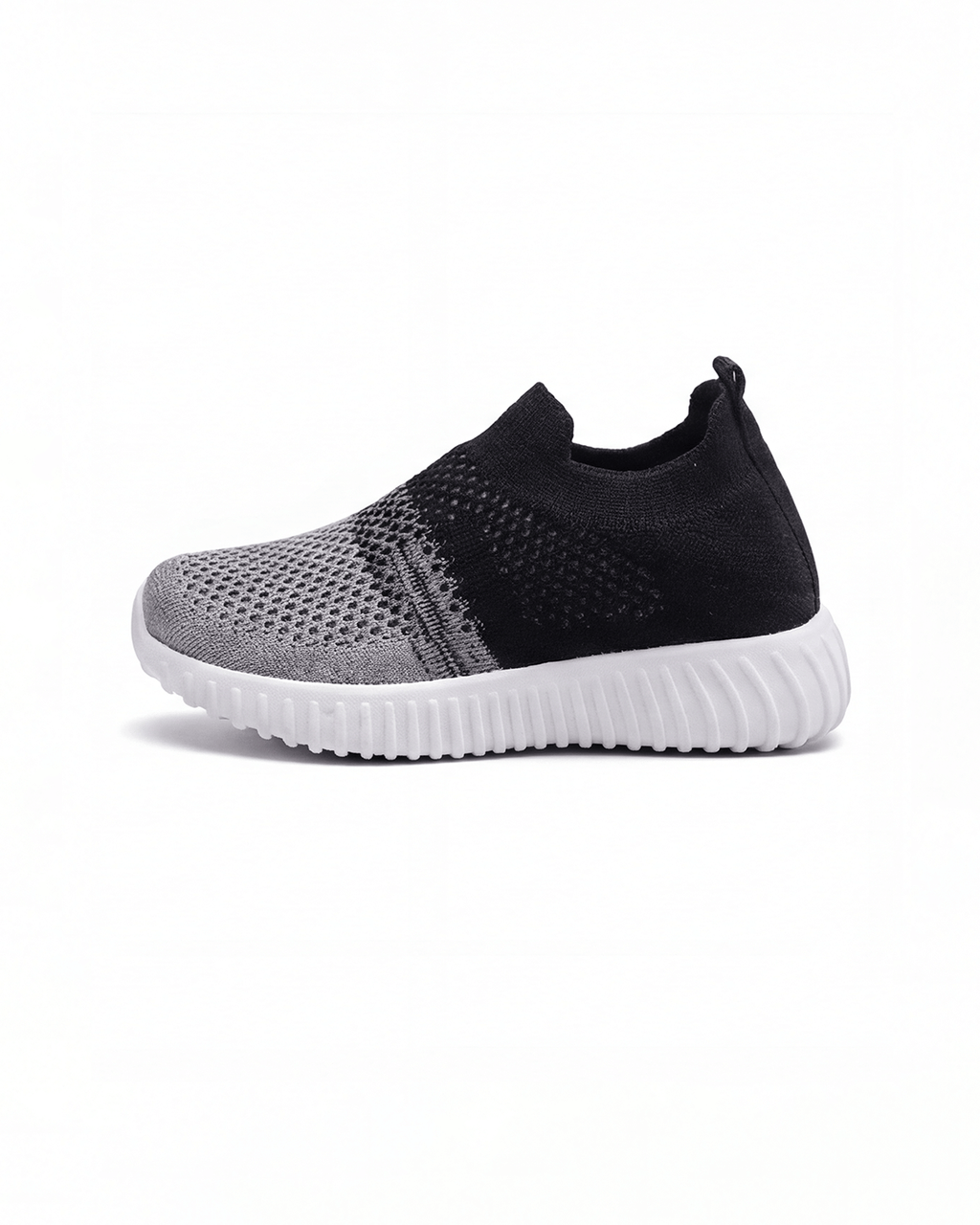 Kids Slip-On Running Sneakers with Breathable Knit Upper